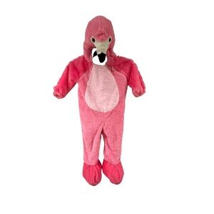 Girls Pink Flamingo Halloween Costume Zip Up Dress Up 18-24‎ Months